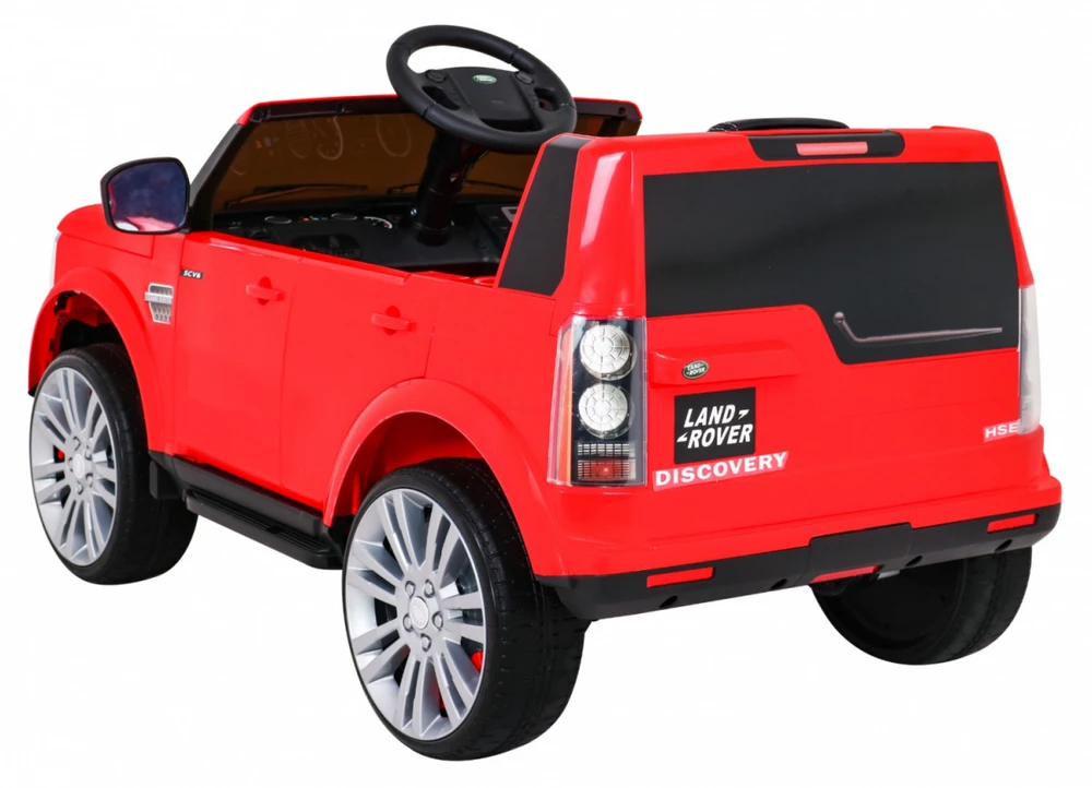 Ramiz Elektromobilis Land Rover Discovery, raudonas