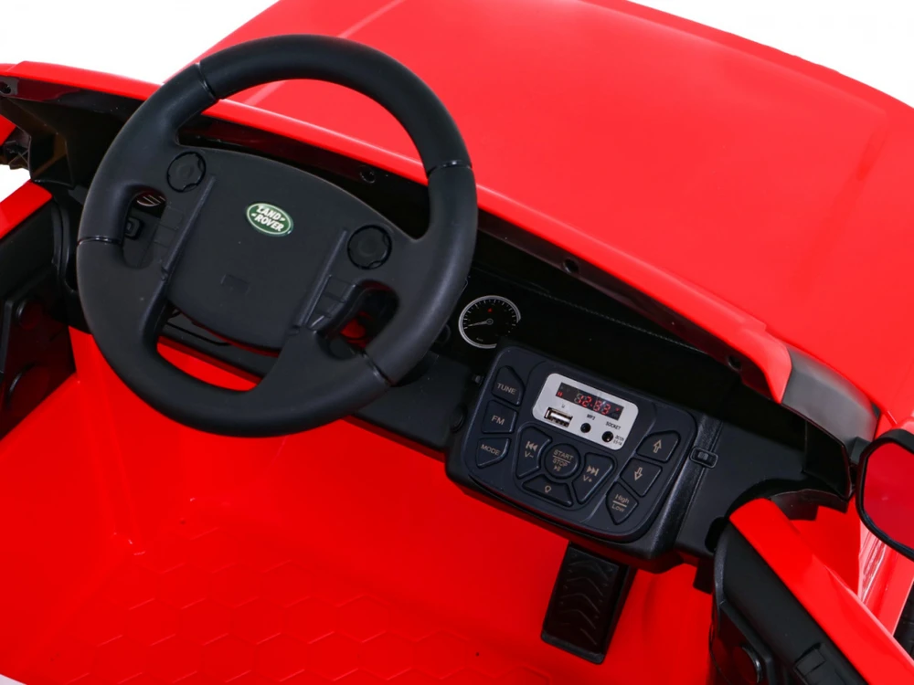 Ramiz Elektromobilis Land Rover Discovery, raudonas