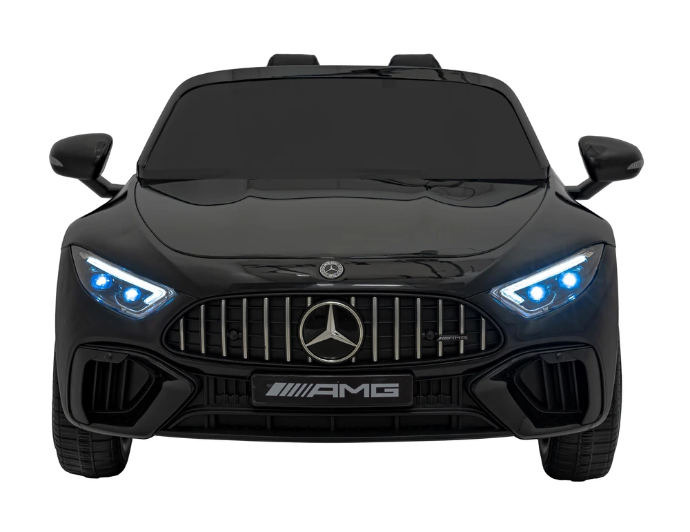 Vaikiškas elektrinis Mercedes Benz AMG SL63 su LED šviesomis ir muzikos funkcija