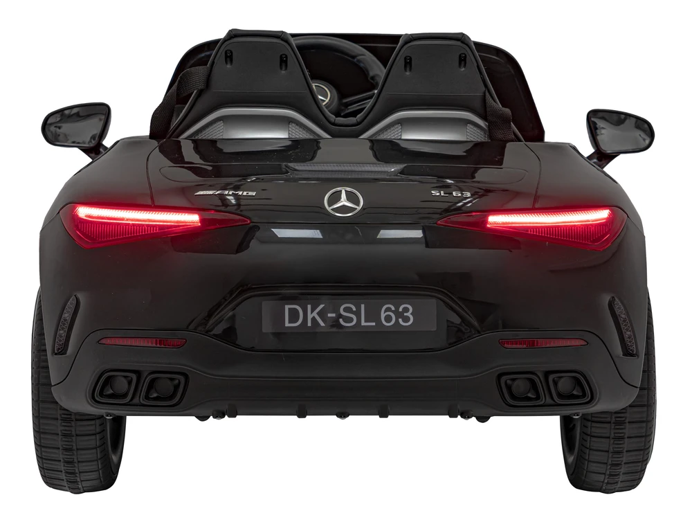 Vaikiškas elektrinis Mercedes Benz AMG SL63 su LED šviesomis ir muzikos funkcija