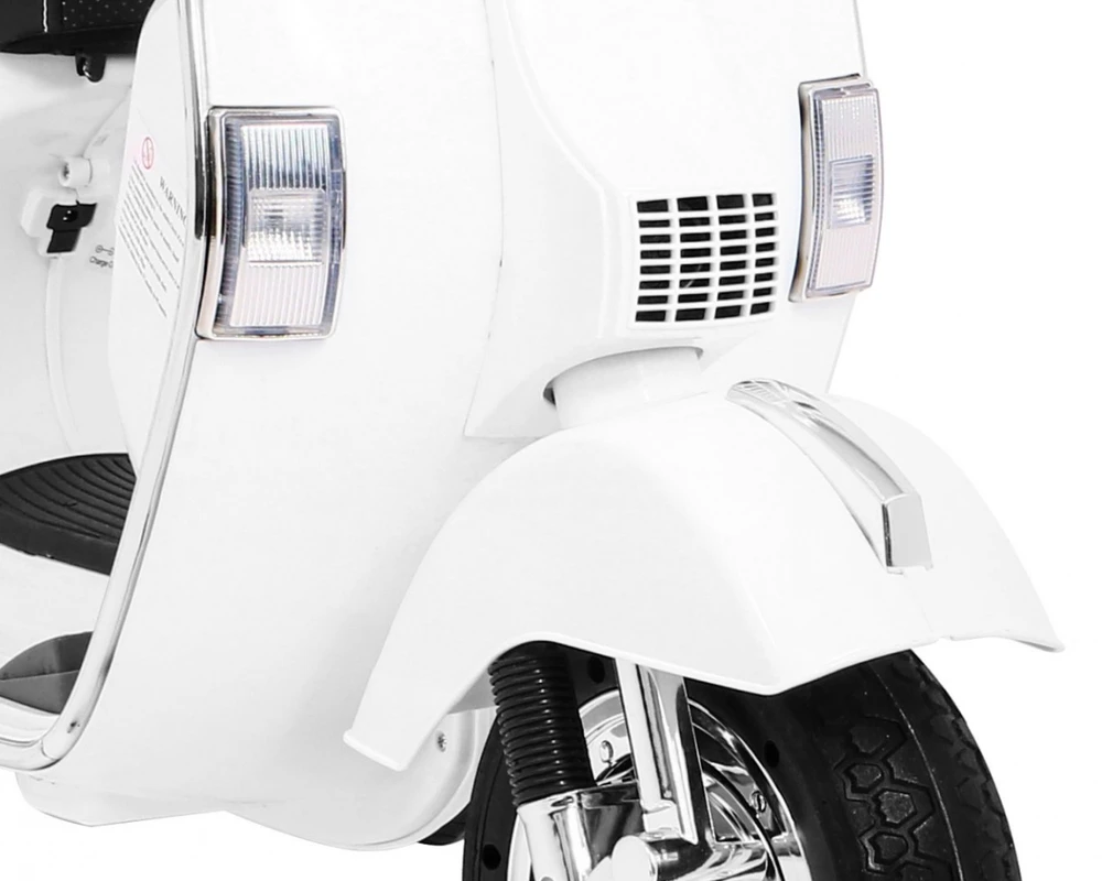 Ramiz Elektrinis motoroleris vaikams Vespa, Baltas