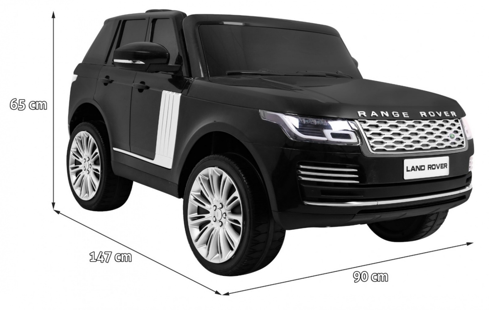 Land Rover Dvivietis elektromobilis Range Rover HSE, Juodas