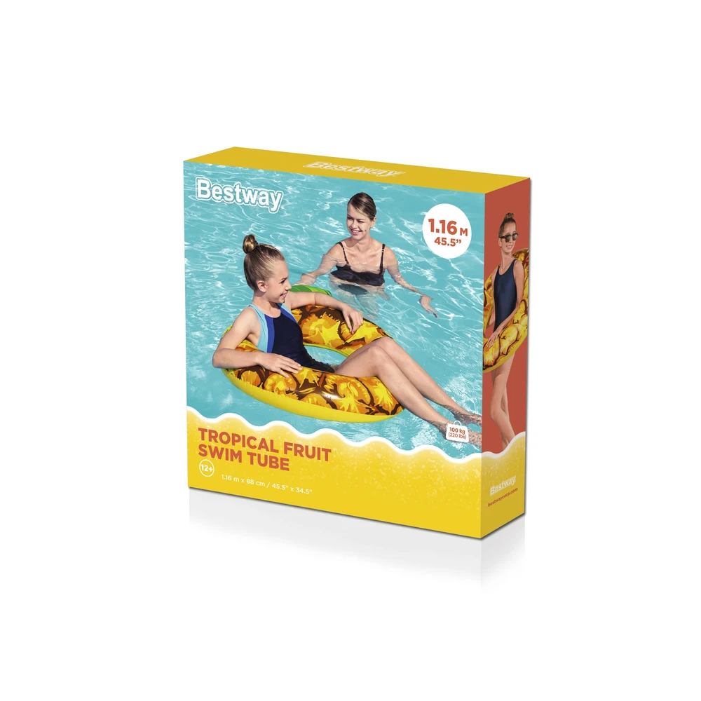 BESTWAY plaukimo ratas Vasaros vaisiai, skersmuo 1,16-1,19m., assort., 36121