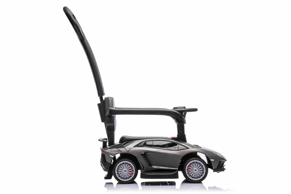Roger Vaikiškas Lamborghini Aventador SV elektrinis triratukas su garsais ir LED šviesomis, iki 30 kg, juodas