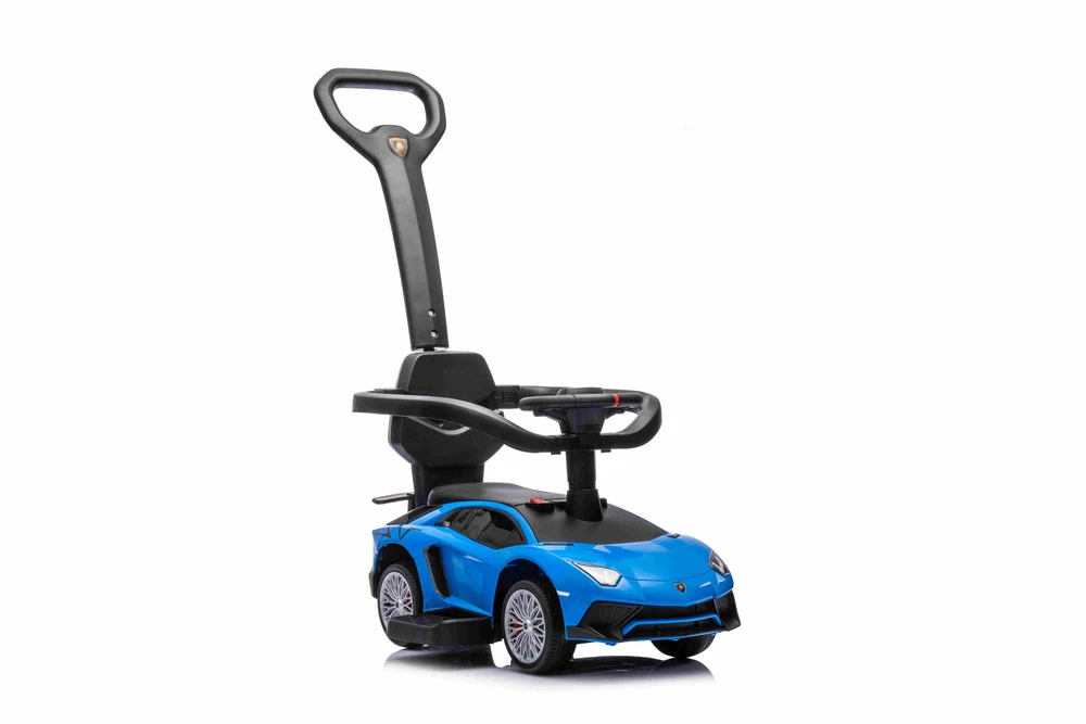 Ramiz Vaikiškas Lamborghini Aventador SV elektrinis triratukas su garsais ir LED šviesomis, iki 30 kg, juodas