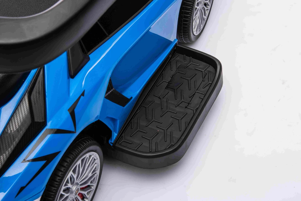 Ramiz Vaikiškas Lamborghini Aventador SV elektrinis triratukas su garsais ir LED šviesomis, iki 30 kg, juodas
