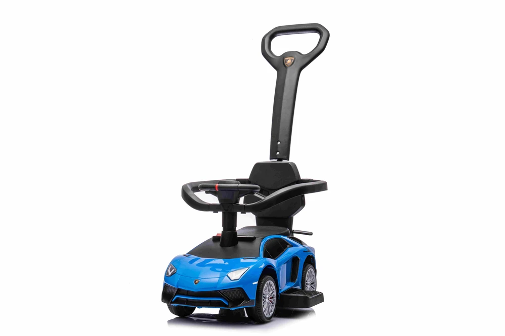 Ramiz Vaikiškas Lamborghini Aventador SV elektrinis triratukas su garsais ir LED šviesomis, iki 30 kg, juodas
