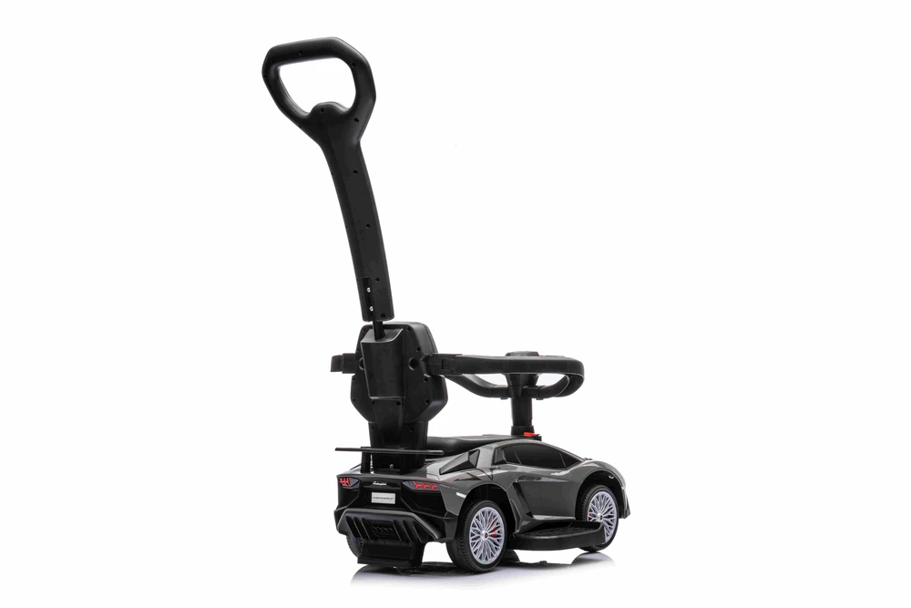 Roger Vaikiškas Lamborghini Aventador SV elektrinis triratukas su garsais ir LED šviesomis, iki 30 kg, juodas