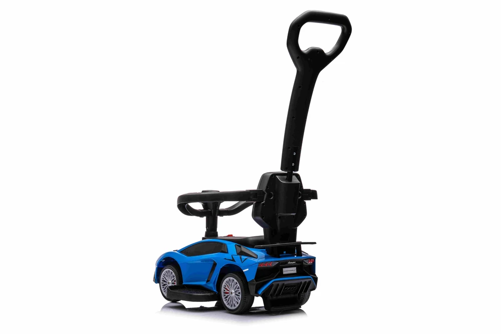 Ramiz Vaikiškas Lamborghini Aventador SV elektrinis triratukas su garsais ir LED šviesomis, iki 30 kg, juodas