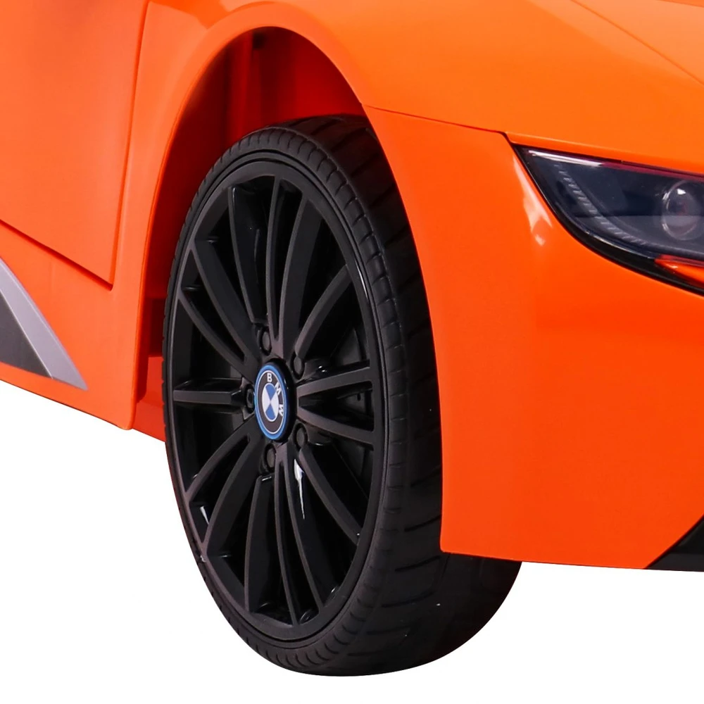 Ramiz Elektrinė mašina vaikams BMW I8 LIFT oranžinės spalvos