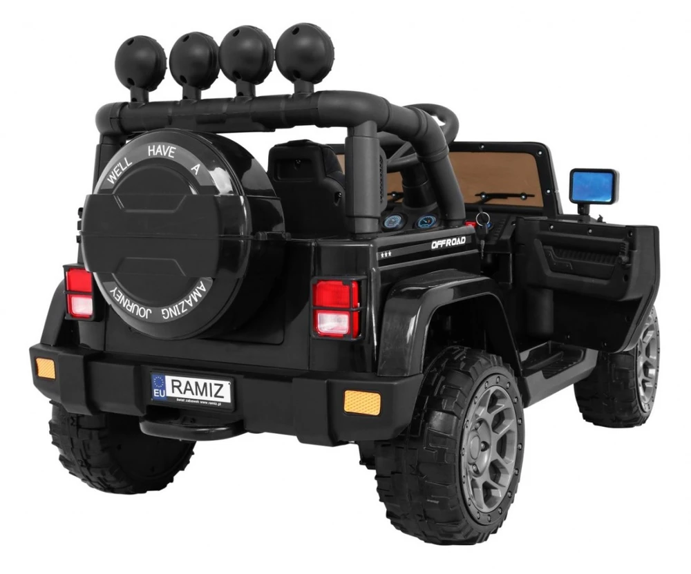RAMIZ Elektromobilis Full Time 4WD 4x4, Juodas