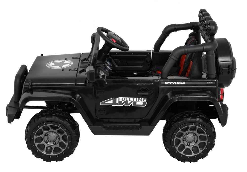 RAMIZ Elektromobilis Full Time 4WD 4x4, Juodas