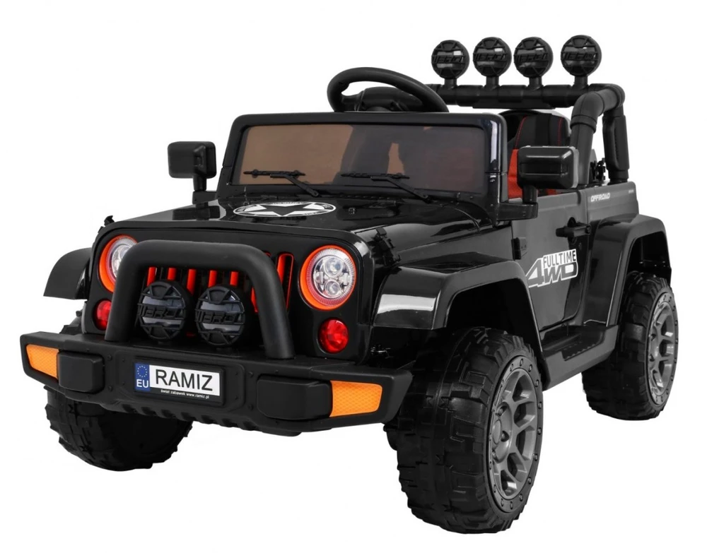 RAMIZ Elektromobilis Full Time 4WD 4x4, Juodas