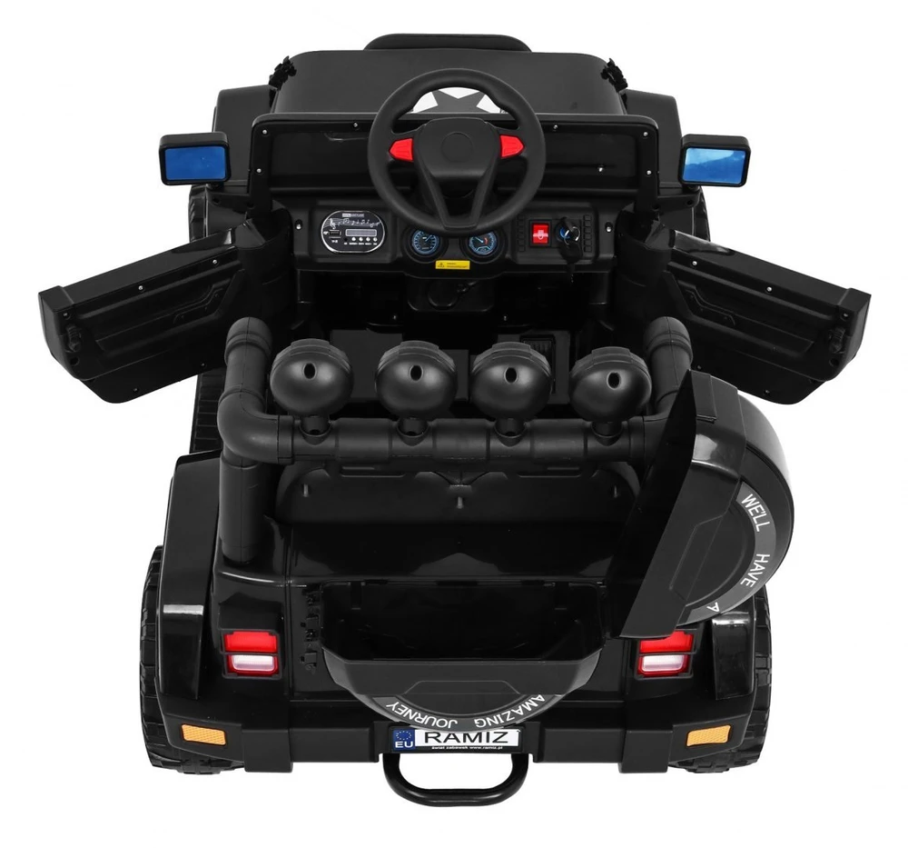 RAMIZ Elektromobilis Full Time 4WD 4x4, Juodas