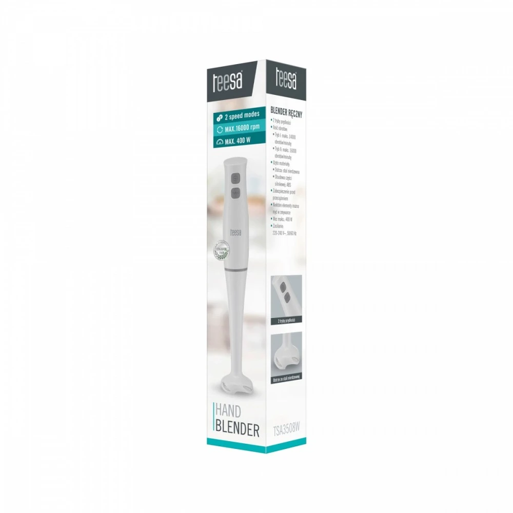 Teesa Rankinis trintuvas 400 W baltas