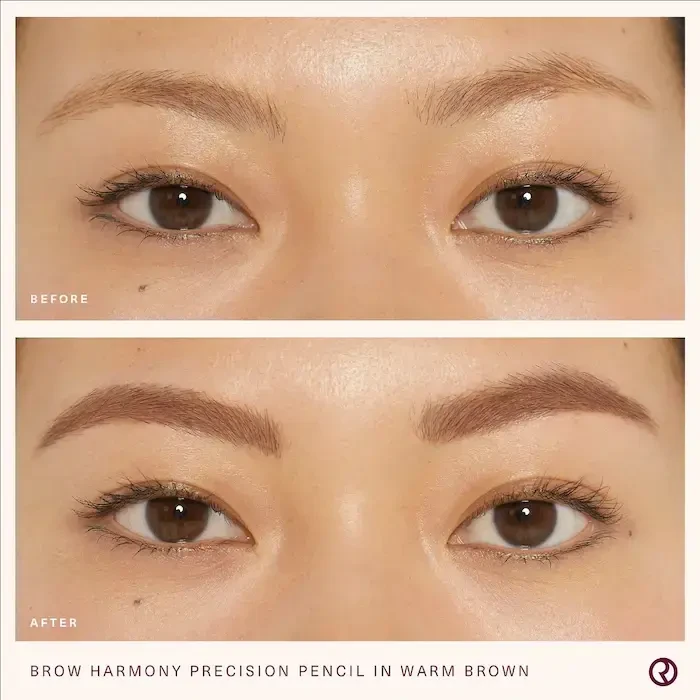 Rare Beauty Brown Harmony Precision antakių pieštukas, atspalvis: Warm Brown, 0,08 g