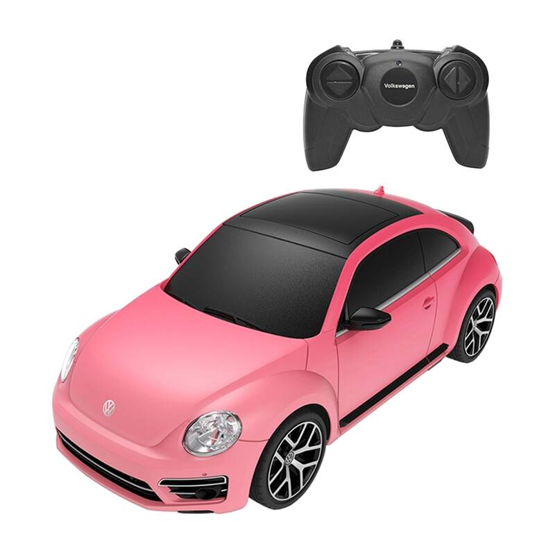 RASTAR R/C 1:24 Volkswagen Beetle nuotolinio valdymo automobilis - keičianti spalvą (rožinis)