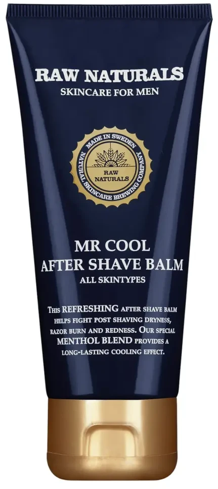 „Raw Naturals Mr.Cool“ 100 % veganiškas gaivinantis balzamas po skutimosi, 100 ml