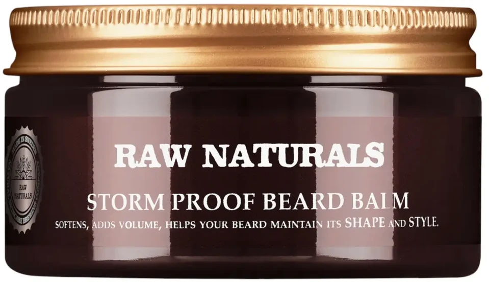 „Raw Naturals Storm Proof“ 100 % veganiškas minkštinamasis barzdos balzamas, 100 ml