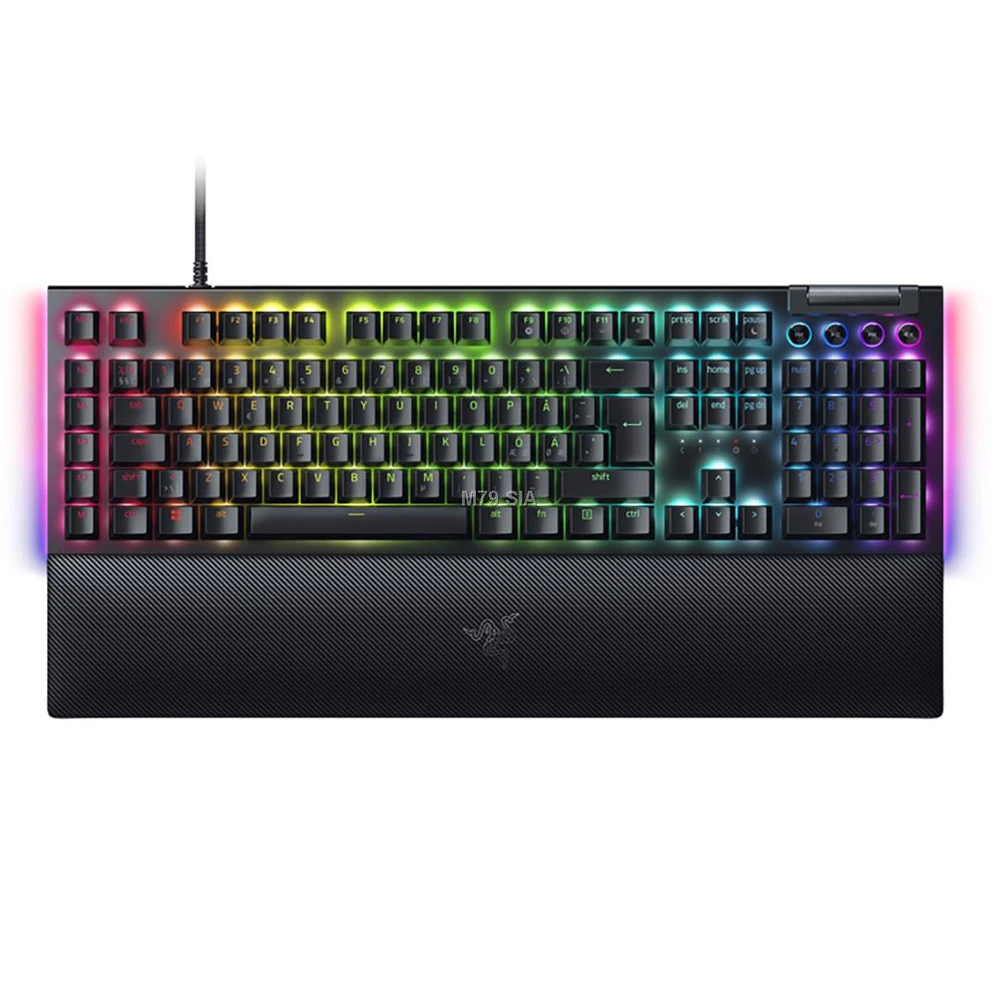 Razer | BlackWidow V4 | Mechaninė klaviatūra žaidimams | su laidu | US | Žalias Switch | Juodas