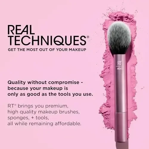 Real Techniques Makiažo kempinėlė ir šepetėliai 3 vnt.