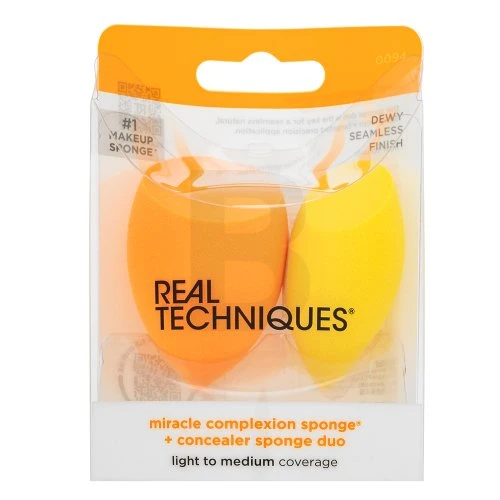 Real Techniques Miracle Complexion Sponge + Maskuoklis Sponge Duo aplikatorius