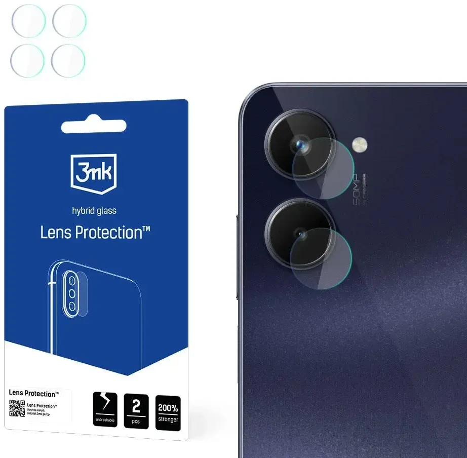 3MK Lens Protect Realme 10 telefono kameros objektyvo apsauga 4vnt