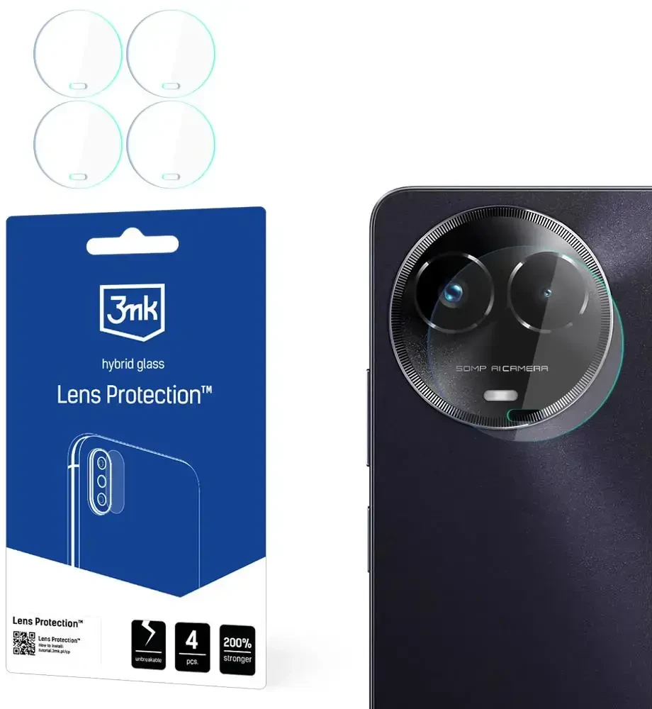 Realme C67 5G apsauginis stikliukas 3mk Lens Protection