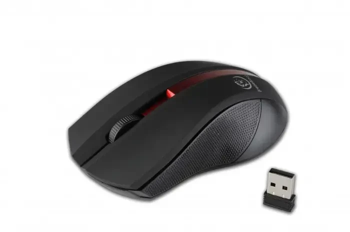 Rebeltec Galaxy Belaidė pelė žaidimams with 1600 DPI USB Juodas | Raudona