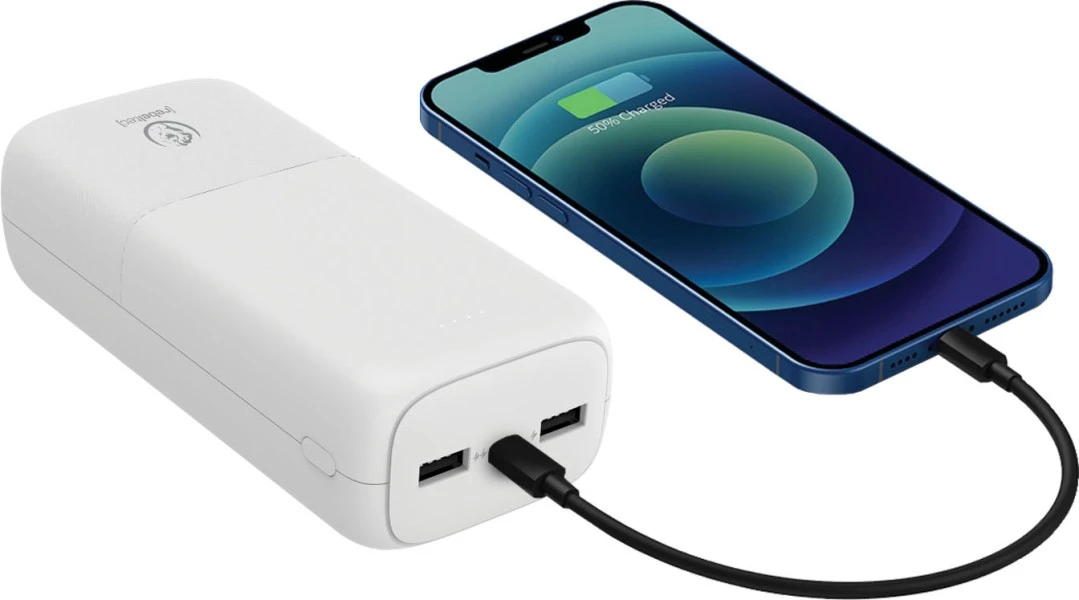 "Rebeltec" powerbank P30 10W 10000mAh baltos spalvos