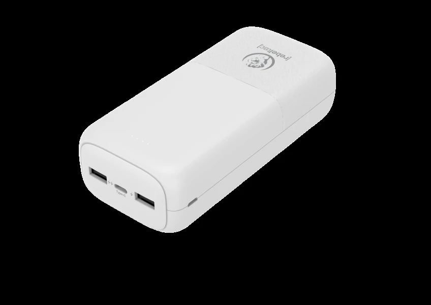 "Rebeltec" powerbank P30 10W 10000mAh baltos spalvos