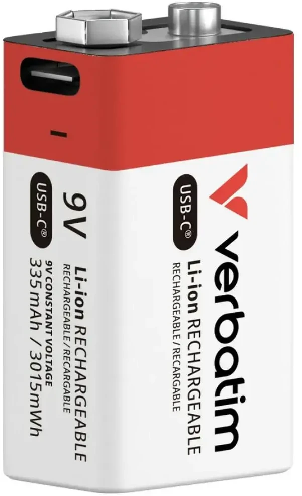 Įkraunama baterija 9V USB-C Verbatim 1 vnt. 30251