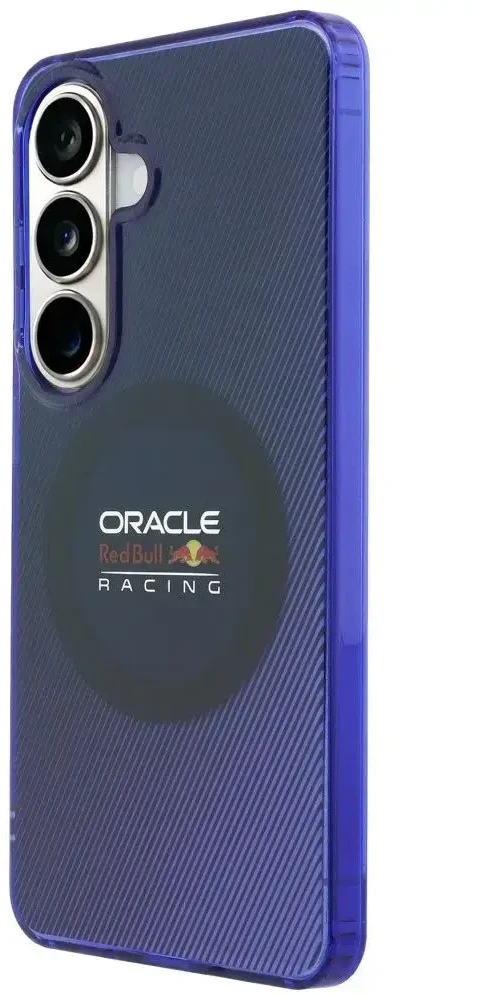 Red Bull Raudona Bull Raudona Bull PC Double Layer Blended Lines Magnetic dėklas skirtas Samsung Galaxy S26 Navy