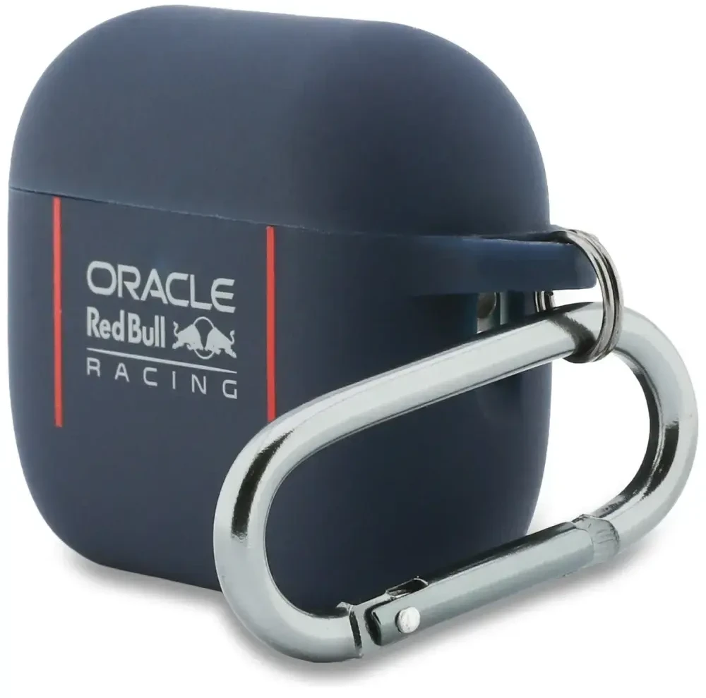 Red Bull Raudona Bull „Raudona Bull Lines“ silikoninis dėklas, skirtas „AirPods Pro 3“, tamsiai mėlynas