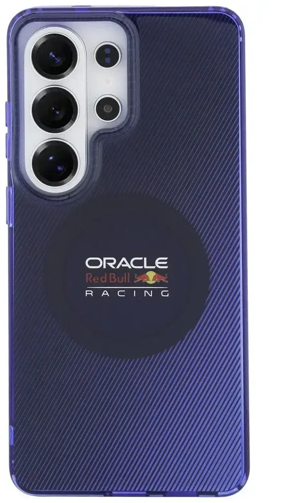 Red Bull Raudona Bull Raudona Bull PC Double Layer Blended Lines Magnetic dėklas skirtas Samsung Galaxy S26 Ultra mėlynos spalvos