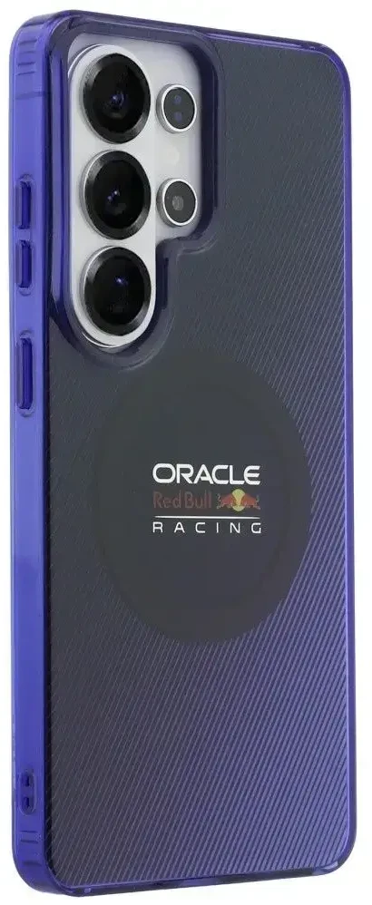 Red Bull Raudona Bull Raudona Bull PC Double Layer Blended Lines Magnetic dėklas skirtas Samsung Galaxy S26 Ultra mėlynos spalvos