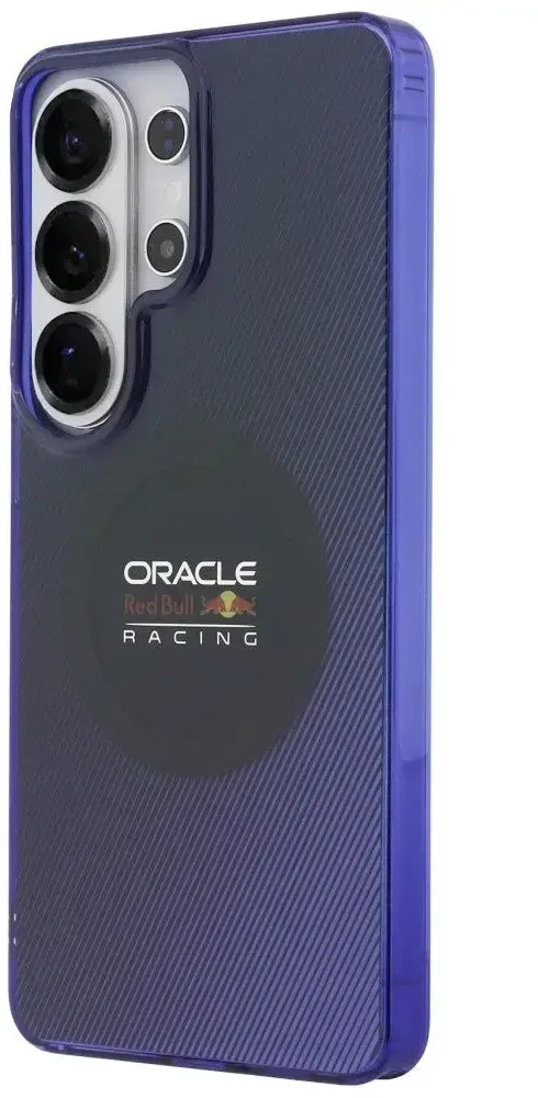 Red Bull Raudona Bull Raudona Bull PC Double Layer Blended Lines Magnetic dėklas skirtas Samsung Galaxy S26 Ultra mėlynos spalvos