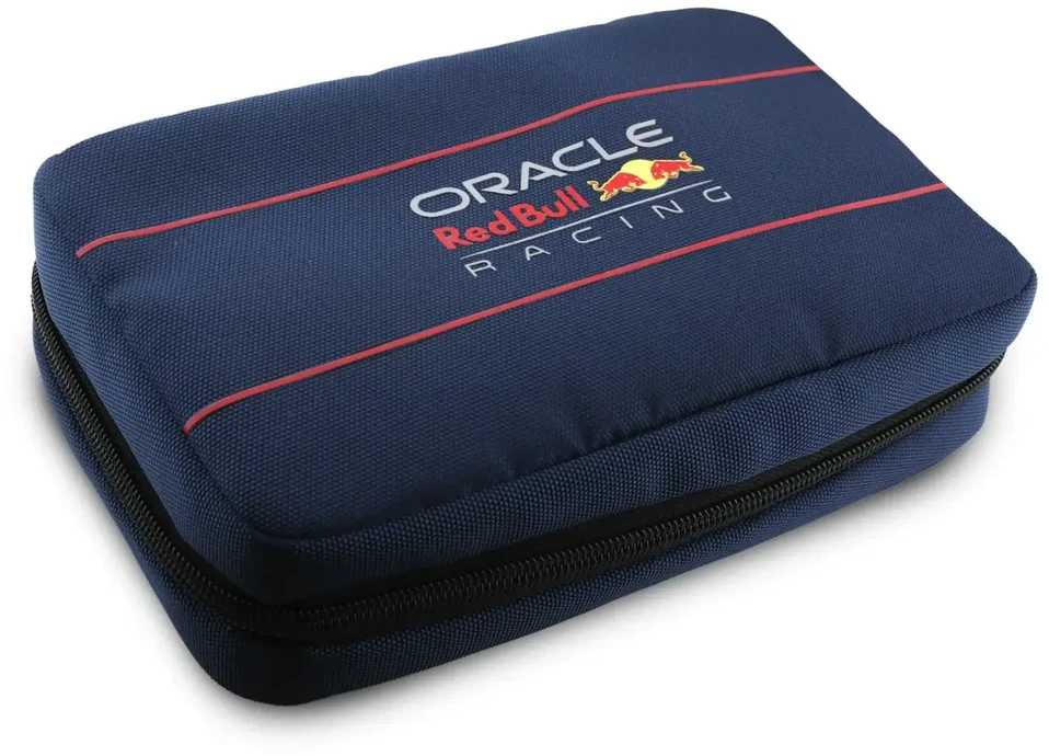 Red Bull Raudona Bull Raudona Bull PU Oversize Logo Travel Kit mėlynos spalvos