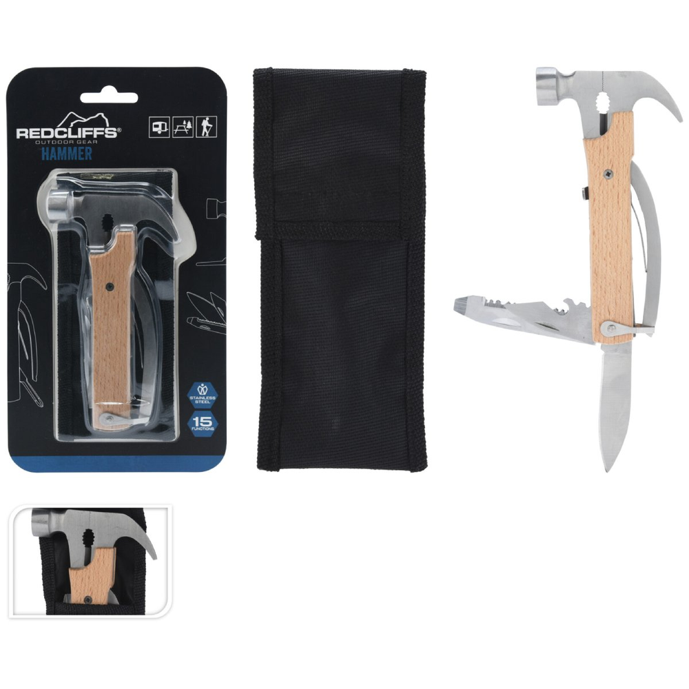 Redcliffs Rinkinys SURVIVALOWY Turistinis MŁOTEK 15W1