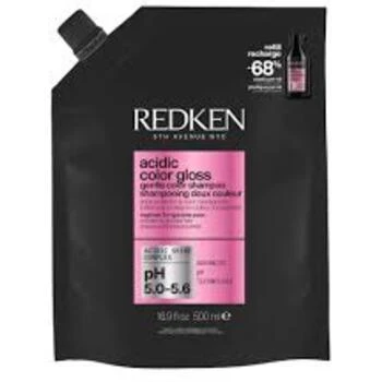 Redken Acidic Color Gloss Champú Sin Sulfatos Potencia El Brillo De Tu Color Recarga, 500 ml