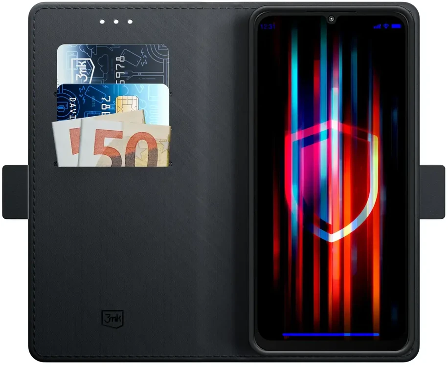 3mk Wallet Xiaomi Redmi 13C/Poco C65 - dėklas telefonui juodos spalvos