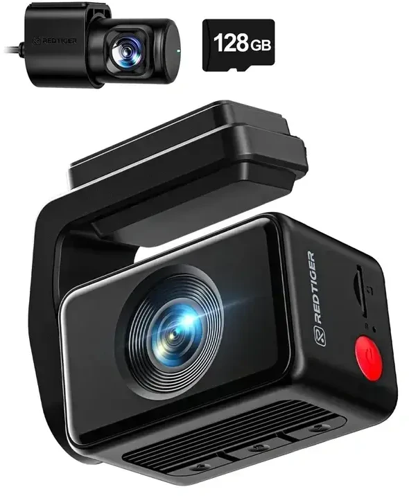 REDTIGER F4 Pro WiFi 4K + 1080p 128GB Dash Cam