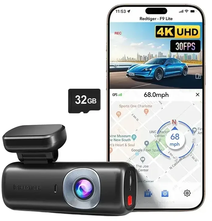 Vaizdo registratorius – REDTIGER F9 Lite 4K 32GB