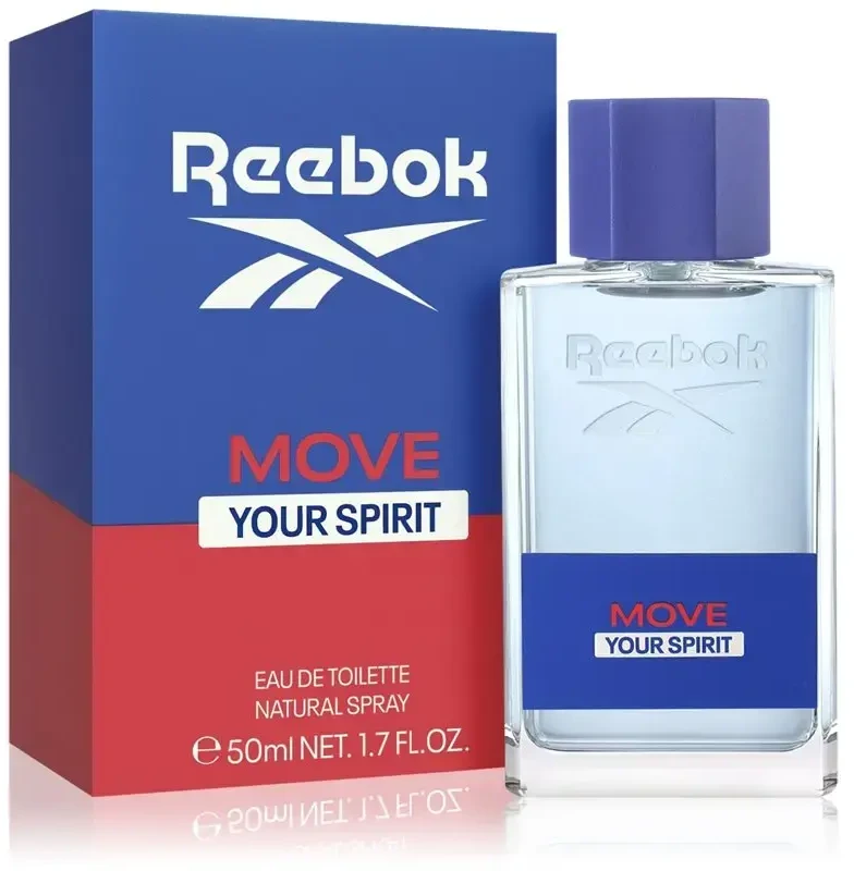 Reebok Move Your Spirit EDT tualetinis vanduo vyrams, 50 ml