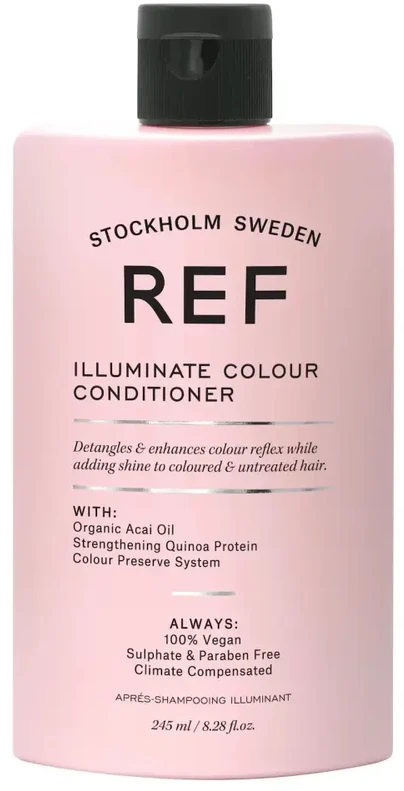 Ref Stockholm, „Illuminate Colour“ plaukų kondicionierius be sulfatų, maitina ir stiprina plaukų atspalvį, 245 ml