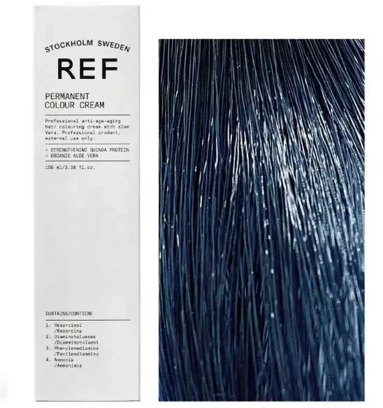 Ref Stockholm REF Permanent Colour Vegan Permanent Hair Dye Mėlyna Corrector, 100 ml