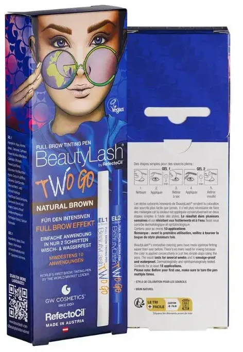 RefectoCil BeautyLash Two Go antakių spalva