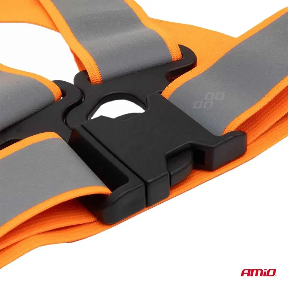 Atšvaitinė liemenė su diržais – oranžinė AMiO-03939