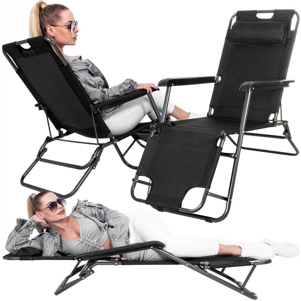 Reguliuojama sodo kėdė Springos GC0060, juoda