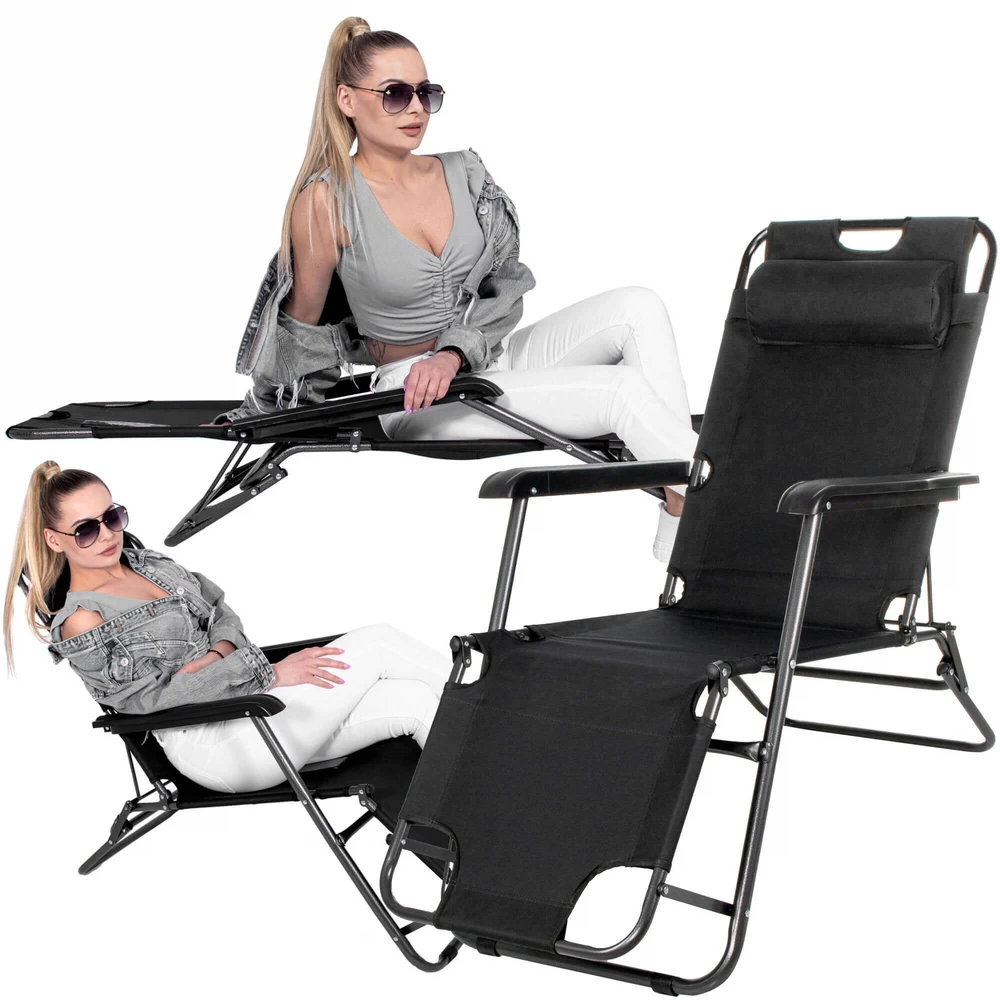 Reguliuojama sodo kėdė Springos GC0060, juoda